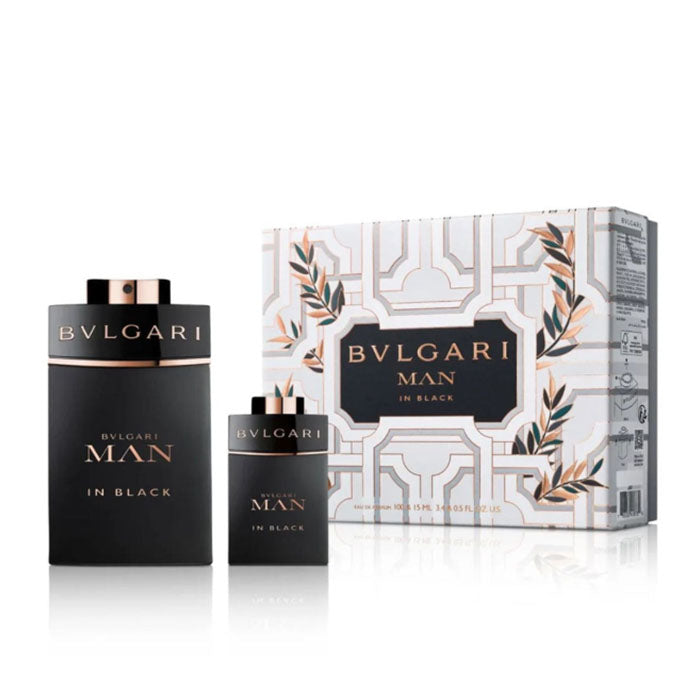 Bvlgari Man In Black Set For Men Eau De Parfum 100ml + Mini Travel 15ml