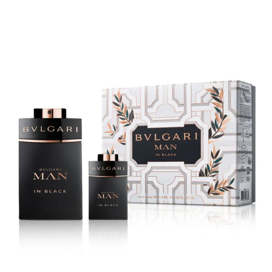 Bvlgari Man In Black Set For Men Eau De Parfum 100ml + Mini Travel 15ml