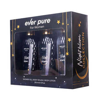 Ever Pure Night Bloom Set For Women Shower Gel 236ml + Body Splash 236ml + Body Lotion 236ml
