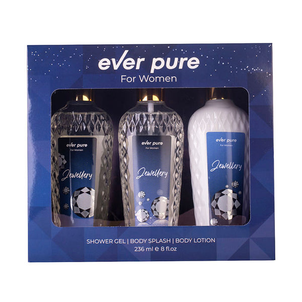 Ever Pure Jewellery Set For Women Shower Gel 236ml + Body Splash 236ml ...
