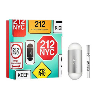 Carolina Herrera 212 NYC Set For Women Eau De Toilette 100ml + Mini travel 10ml