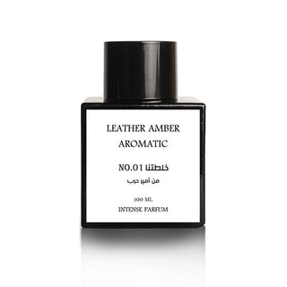 عطر امير حرب ليذر عنبر اروماتك انتنس بارفان للجنسين 100 مل
