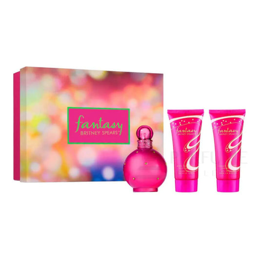 Britney Spears Fantasy Set For Women Eau De Parfum 100ml  + Body Lotion 100ml + Shower Gel 100ml