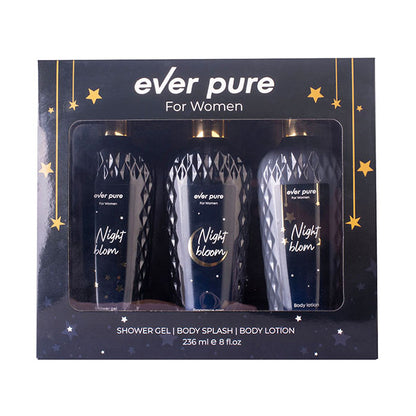 Ever Pure Night Bloom Set For Women Shower Gel 236ml + Body Splash 236ml + Body Lotion 236ml