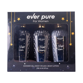 Ever Pure Night Bloom Set For Women Shower Gel 236ml + Body Splash 236ml + Body Lotion 236ml