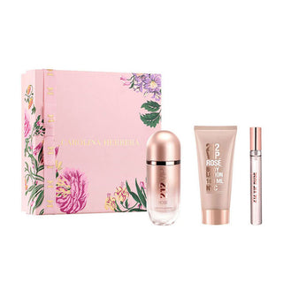 Carolina Herrera 212 Vip Rose Set For Women Eau De Parfum 80ml + Mini Travel 10ml + Body Lotion 100ml