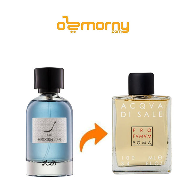عطر الرصاصي سطور راء او دو بارفان للجنسين 100 مل