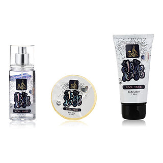 Misk Addiar Je Taime Cool Musk Set For Women Body Mist 88ml + Body Lotion 88ml + Bath Soap 100ml