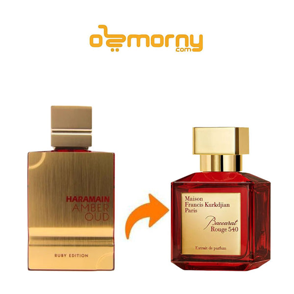 عطر الحرمين عنبر عود روبي او دو بارفان للجنسين 100مل 