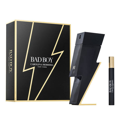Carolina Herrera Bad Boy Set For Men Eau De Toilette 100ml + Mini Travel 10ml