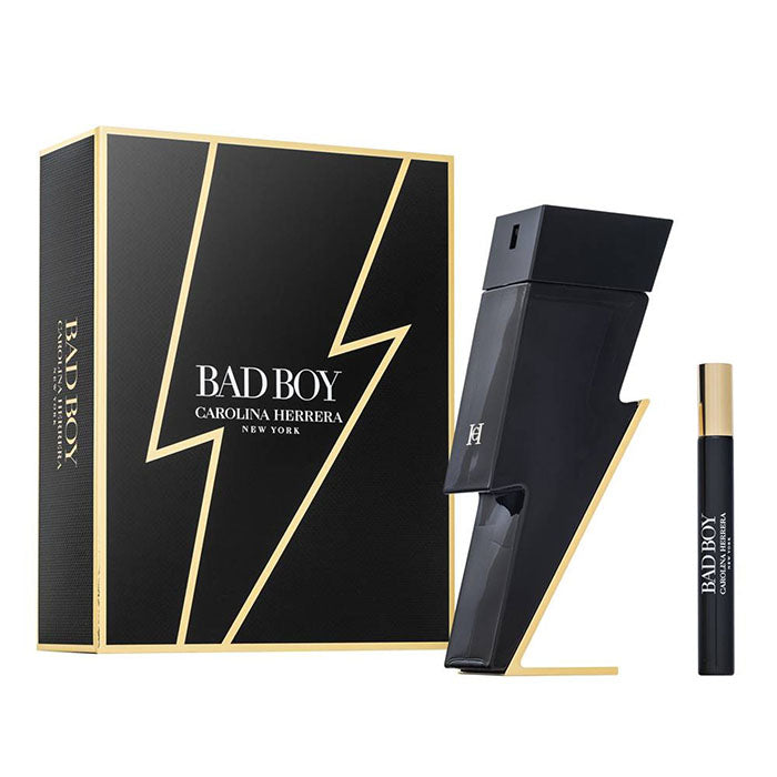 Carolina Herrera Bad Boy Set For Men Eau De Toilette 100ml + Mini Travel 10ml