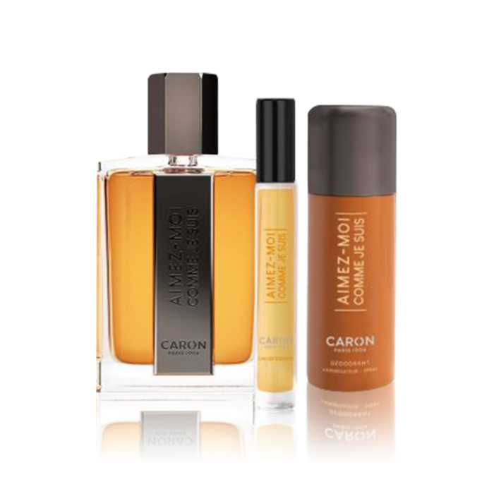 Caron Aimez Moi Comme Je Suis Set For Men Eau De Toilette 100ml + Mini Travel 10ml + Deodorant 50ml