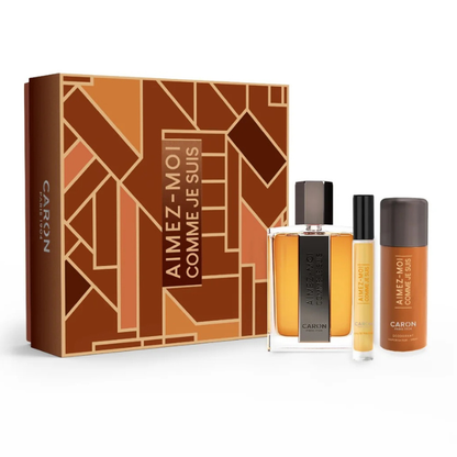 Caron Aimez Moi Comme Je Suis Set For Men Eau De Toilette 100ml + Mini Travel 10ml + Deodorant 50ml