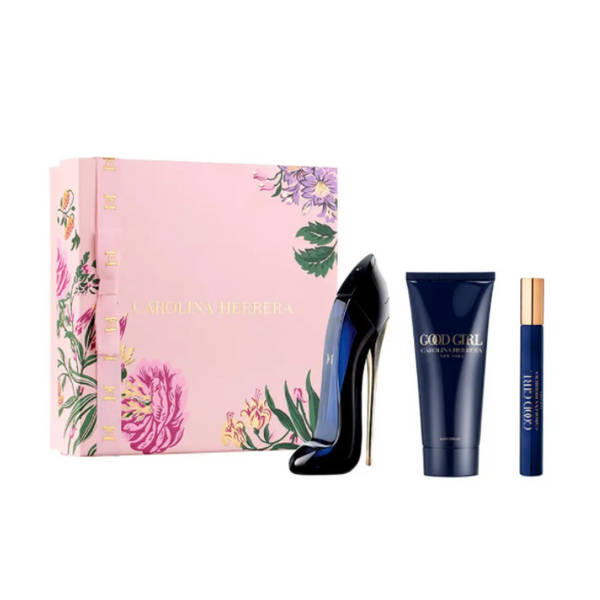 Carolina Herrera Good Girl Set For Women Eau De Parfum 80ml + Travel Size 10ml + Body Lotion 100ml