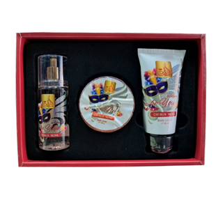 Misk Addiar Be Happy Be You Citrus Musk Set For Women Body Mist 88ml + Body Lotion 88ml + Bath Soap 100ml