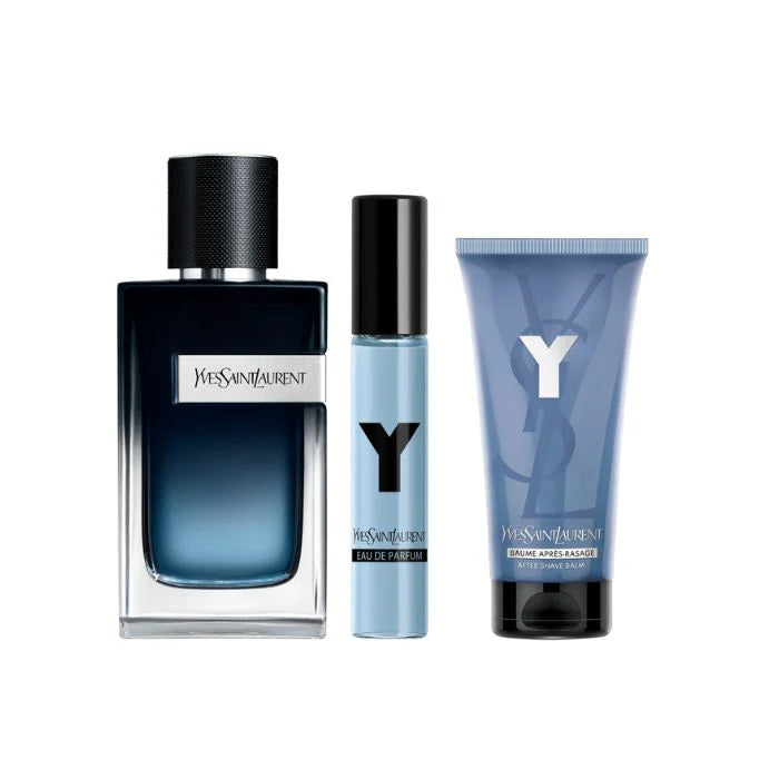 Yves Saint Laurent Y Set For Men Eau De Parfum 100ml + Mini Travel 10ml+ After Shave Balm 50ml