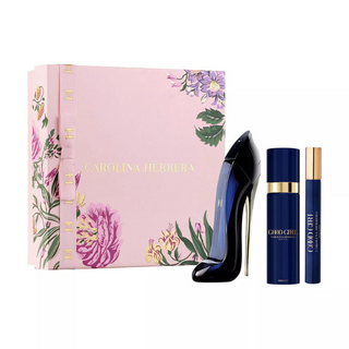 Carolina Herrera Good Girl Set For Women Eau De Parfum 80ml + Travel Size 10ml + Body Lotion 100ml