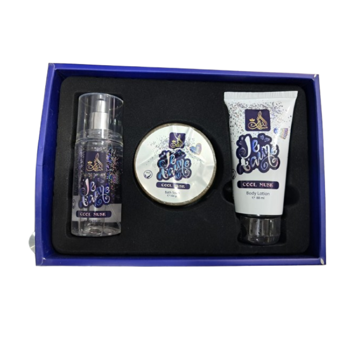 طقم مسك اديار جي تيم كول مسك للنساء بادي ميست88 مل + لوشن للجسم 88 مل + صابون استحمام 100 مل