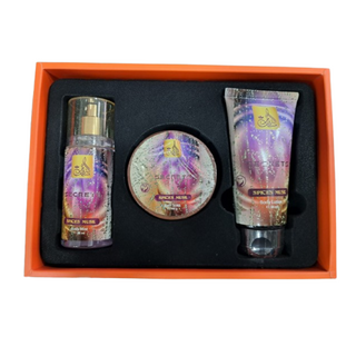 Misk Addiar Secrets Spices Musk Set For Women Body Mist 88ml + Body Lotion 88ml + Bath Soap 100ml