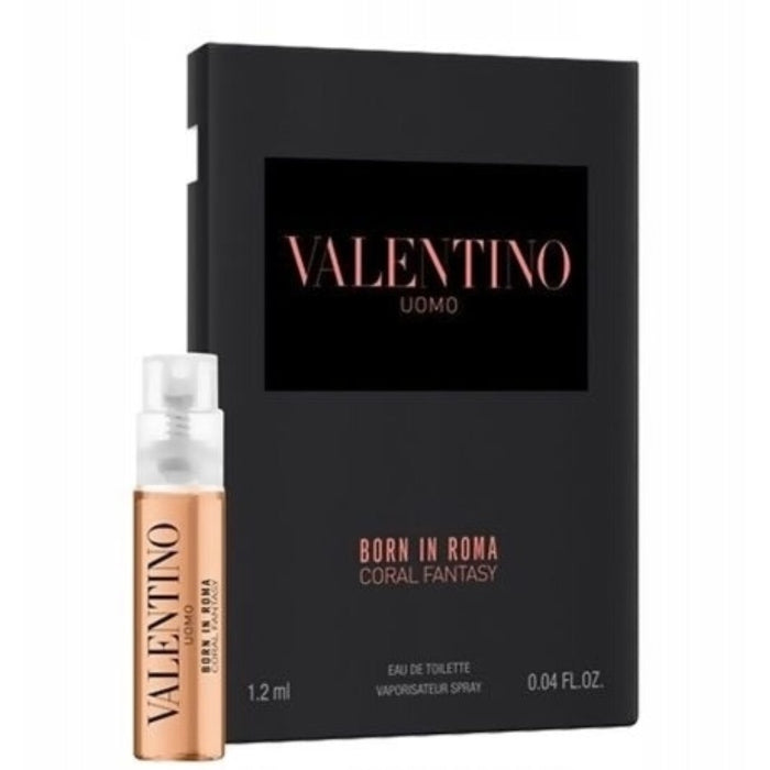 Sample Valentino Uomo Born In Roma Coral Fantasy Vials Eau De Toilette For Men 1.2ml