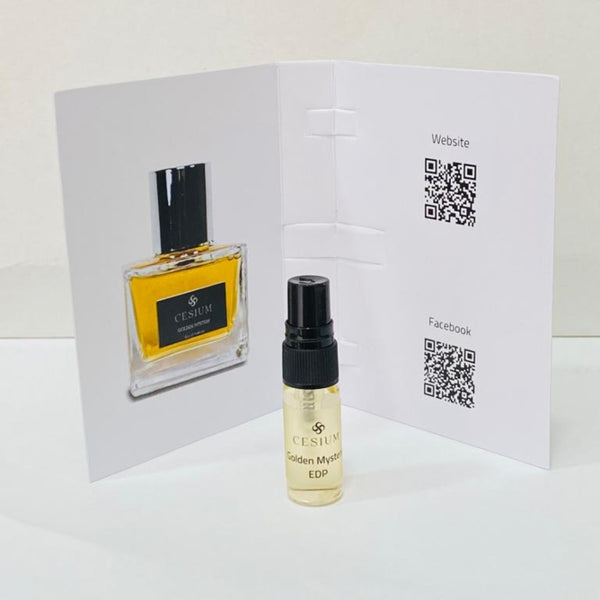Sample Cesium Golden Mystery Vials Eau De Parfum For Unisex 3ml