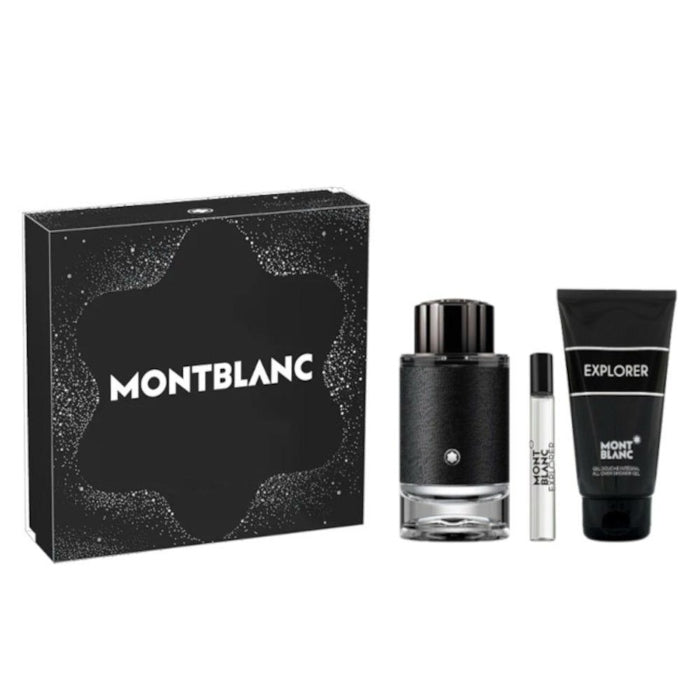 Mont blanc Explorer Set For Men Eau De Parfum 100ml + Mini Travel 7.5ml + Gel Douche 100ml