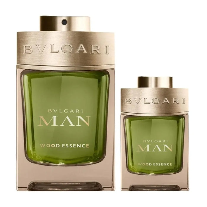 Bvlgari Man Wood Essence Set For Men Eau De Parfum 100ml+ Travel Size 15ml
