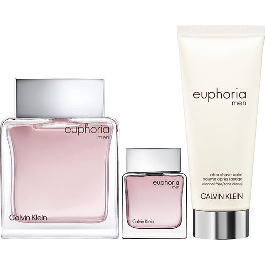 Calvin Klein Euphoria Set For Men Eau De Toilette 100ml + Travel Size 15ml + After Shave Balm 100ml