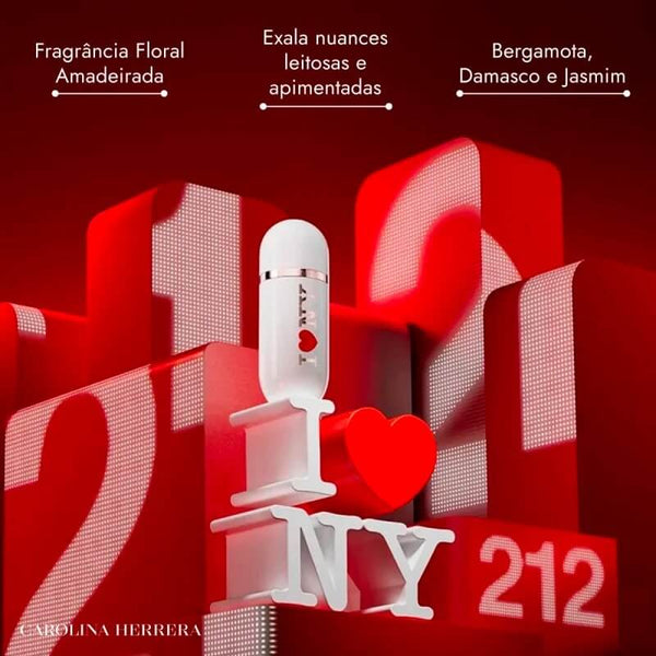 Carolina Herrera 212 Vip Rose I Love NY Eau De Parfum For Women 80ml