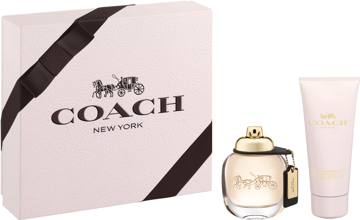 Coach eau de parfum coach new york set bottle cosmetics perfume box transparent png 540167