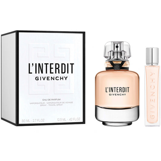 Givenchy LInterdit Set For Women Eau De Parfum 80ml + Travel Size 12.5ml