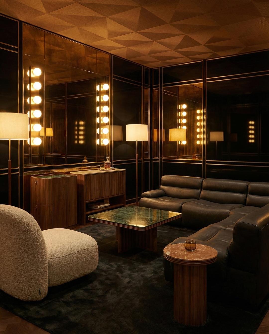 Golden Mystery Caramel and Amber Lounge