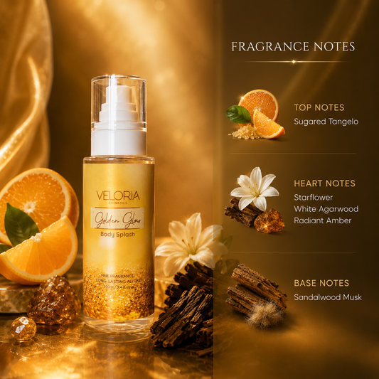 Veloria Golden Glow Body Splash 100ml