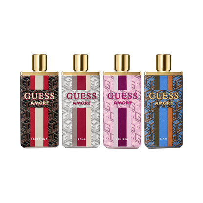 Guess Amore Set For Women Eau De Toilette Venezia 7.5ml + Capri 7.5ml + Roma 7.5ml + Portofino 7.5ml