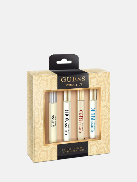 Guess set For Women Eau De Toilette Seductive 15ml + Seductive Red 15ml + Seductive Blue 15ml + Seductive Noir 15ml