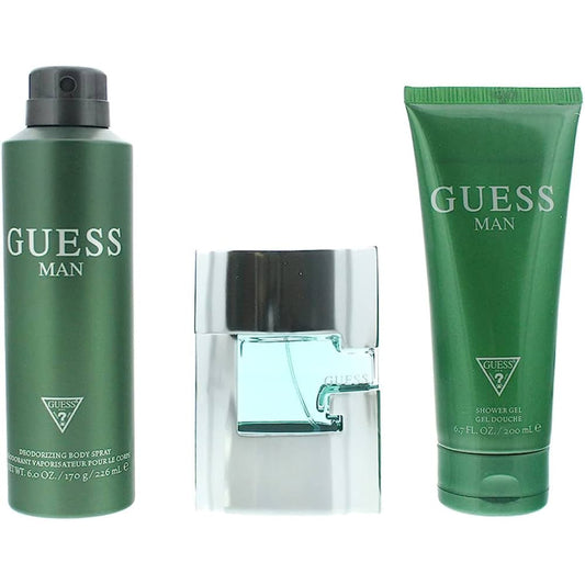 Guess Man Set For Men Eau De Toilette 75ml + Deodorant Body Spray 226ml +Shower Gel 200ml