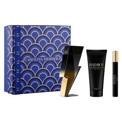 Carolina Herrera Bad Boy Extreme Set For Men Eau De Parfum 100ml + Mini Travel 10ml + Shower Gel 100ml