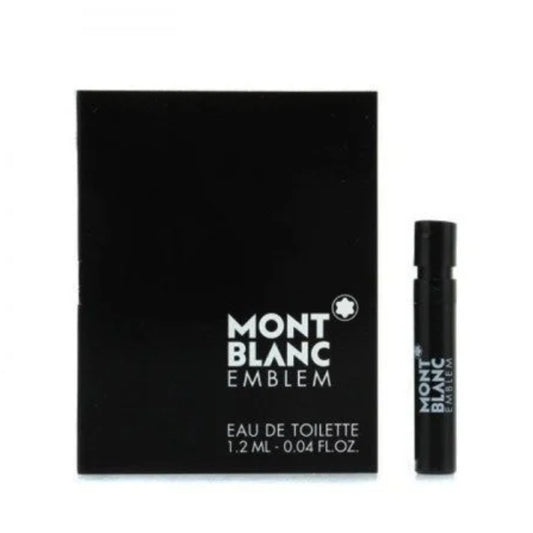 Sample Mont Blanc Emblem Vials Eau De Toilette for Men 1.2ml