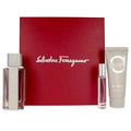 Salvatore Ferragamo Bright Leather Set For Men Eau De Toilette 100ml + Mini Travel 10ml + Shower Gel 100ml
