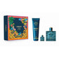 Versace Eros Pour Homme Set For Men Eau De Toilette 100ml + Mini Travel 5ml + Bath & Shower Gel 150ml