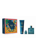 Versace Eros Pour Homme Set For Men Eau De Toilette 100ml + Mini Travel 5ml + Bath & Shower Gel 150ml