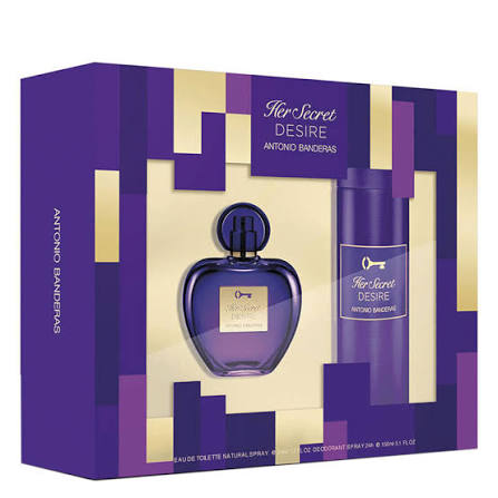 Antonio Banderas Her Secret Desire Set For Women Eau De Toilette 50ml + Deodorant 150ml