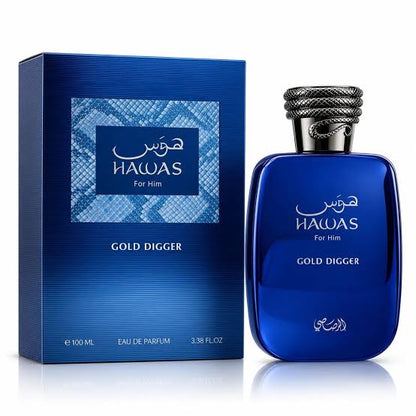 Al Rasasi Hawas Gold Digger Eau De Parfum For Men 100ml