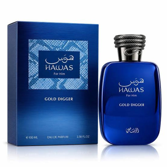Al Rasasi Hawas Gold Digger Eau De Parfum For Men 100ml
