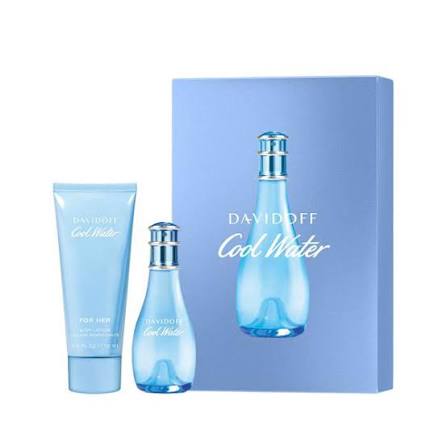 Davidoff Cool Water Set For Women Eau De Toilette 30ml + Body Lotion 75ml