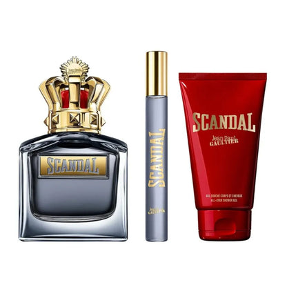 Jean Paul Gaultier Scandal Set For Men Eau De Toilette 100ml + Mini Travel 10ml + Shower Gel 75ml