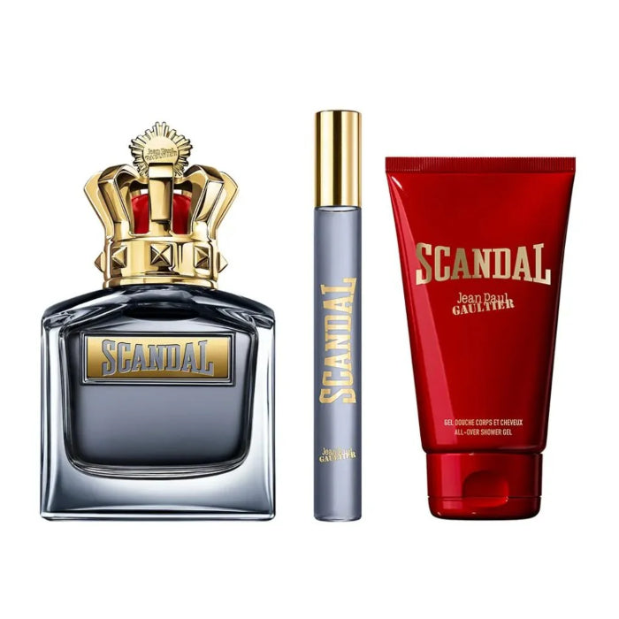 Jean Paul Gaultier Scandal Set For Men Eau De Toilette 100ml + Mini Travel 10ml + Shower Gel 75ml