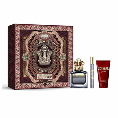 Jean Paul Gaultier Scandal Set For Men Eau De Toilette 100ml + Mini Travel 10ml + Shower Gel 75ml