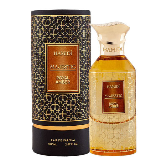 عطر حامدي ماجستيك رويال عنبر او دو بارفان للجنسين 85 مل