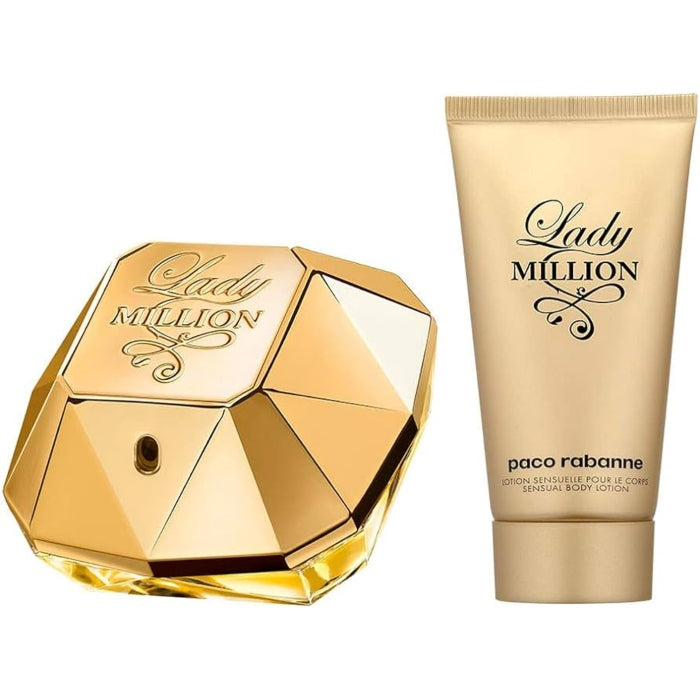 Paco Rabanne Lady Million Set For Women Eau De Parfum 50ml + Body Lotion 75ml